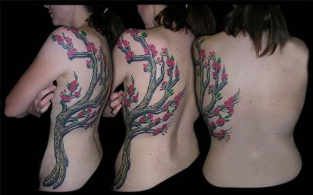 Tattoos - Cherry Blossom Branch   - 65085